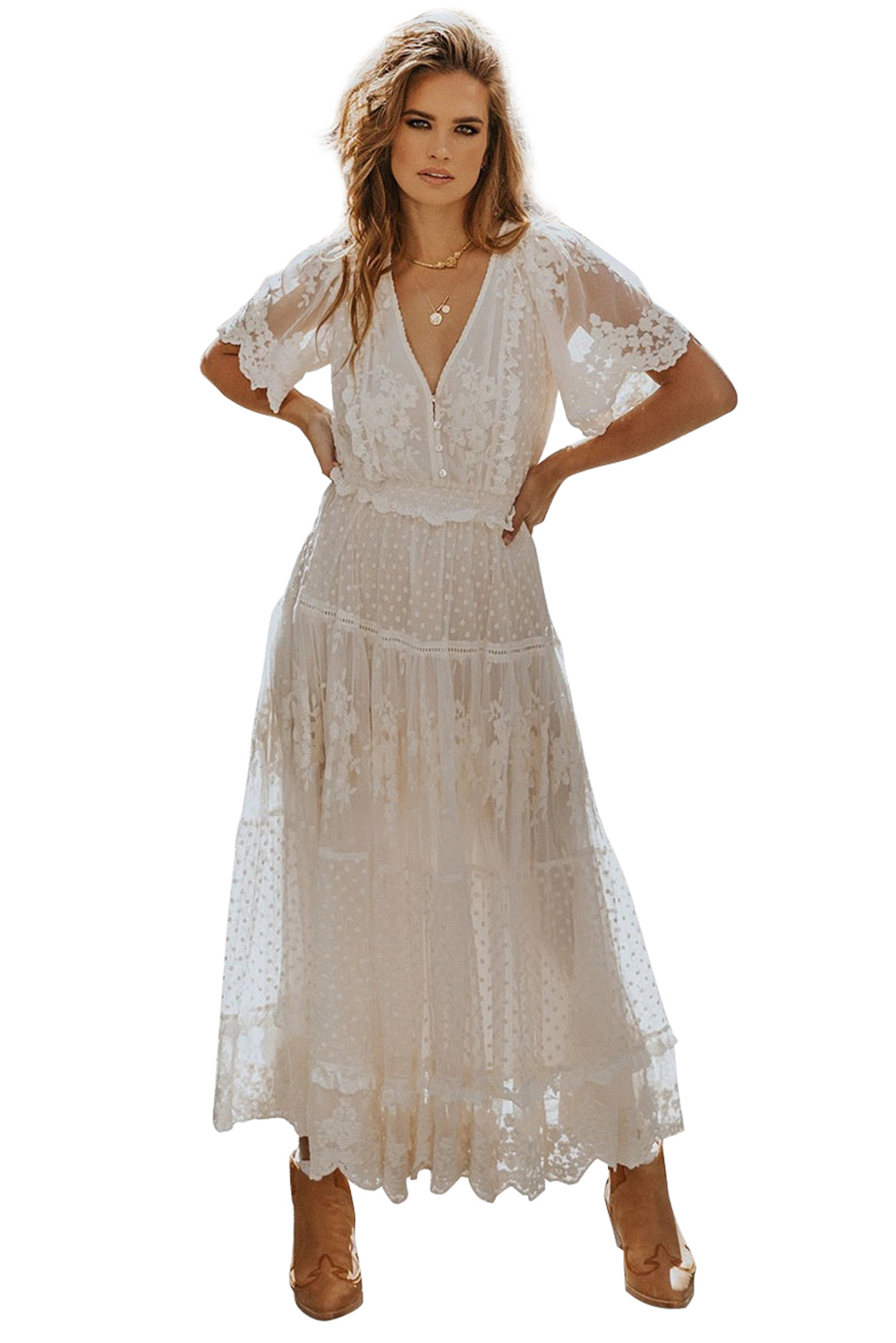 Wholesale Evening Dresses, Cheap Luminous Dawn Lace Gown Online