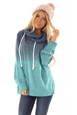 Women Casual O-Neck Long Sleeve Letter Patchwork Sweatshirt EA9