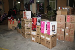 Abundant prizes of Shiying year end party